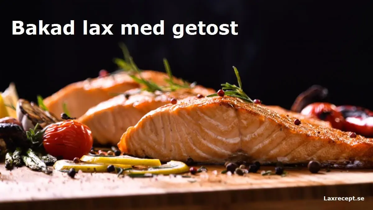 Bakad lax med getost