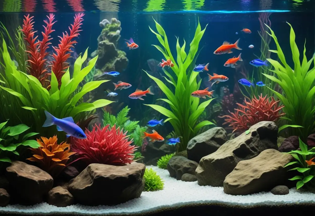 Fiskar som gör ditt akvarium levande! illustration