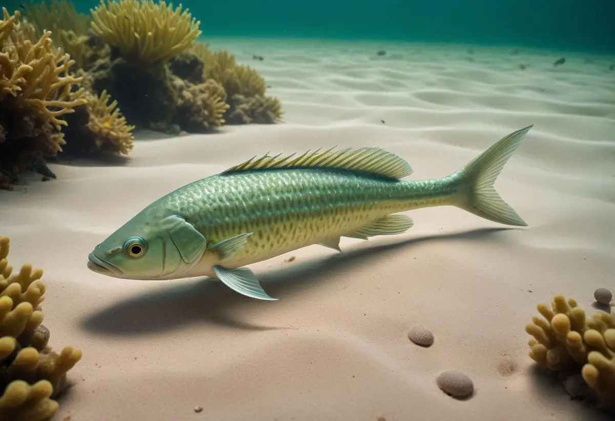 Upptäck fjärsingens värld – en spännande fisk! illustration