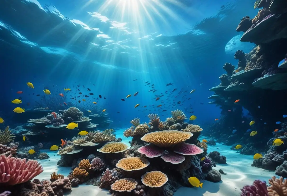 Havet och dess hemligheter illustration