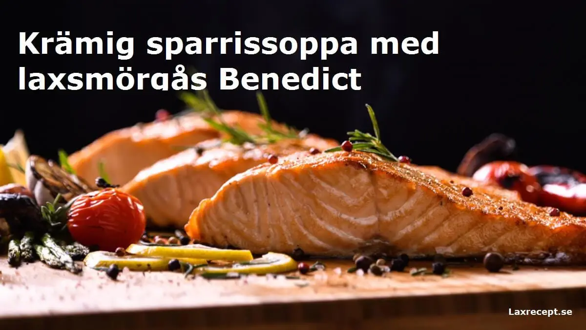 Krämig sparrissoppa med laxsmörgås Benedict