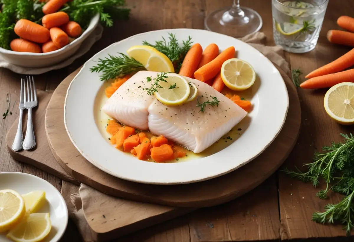 Upptäck allt om lyr fisk och dess smakfulla rätter! illustration
