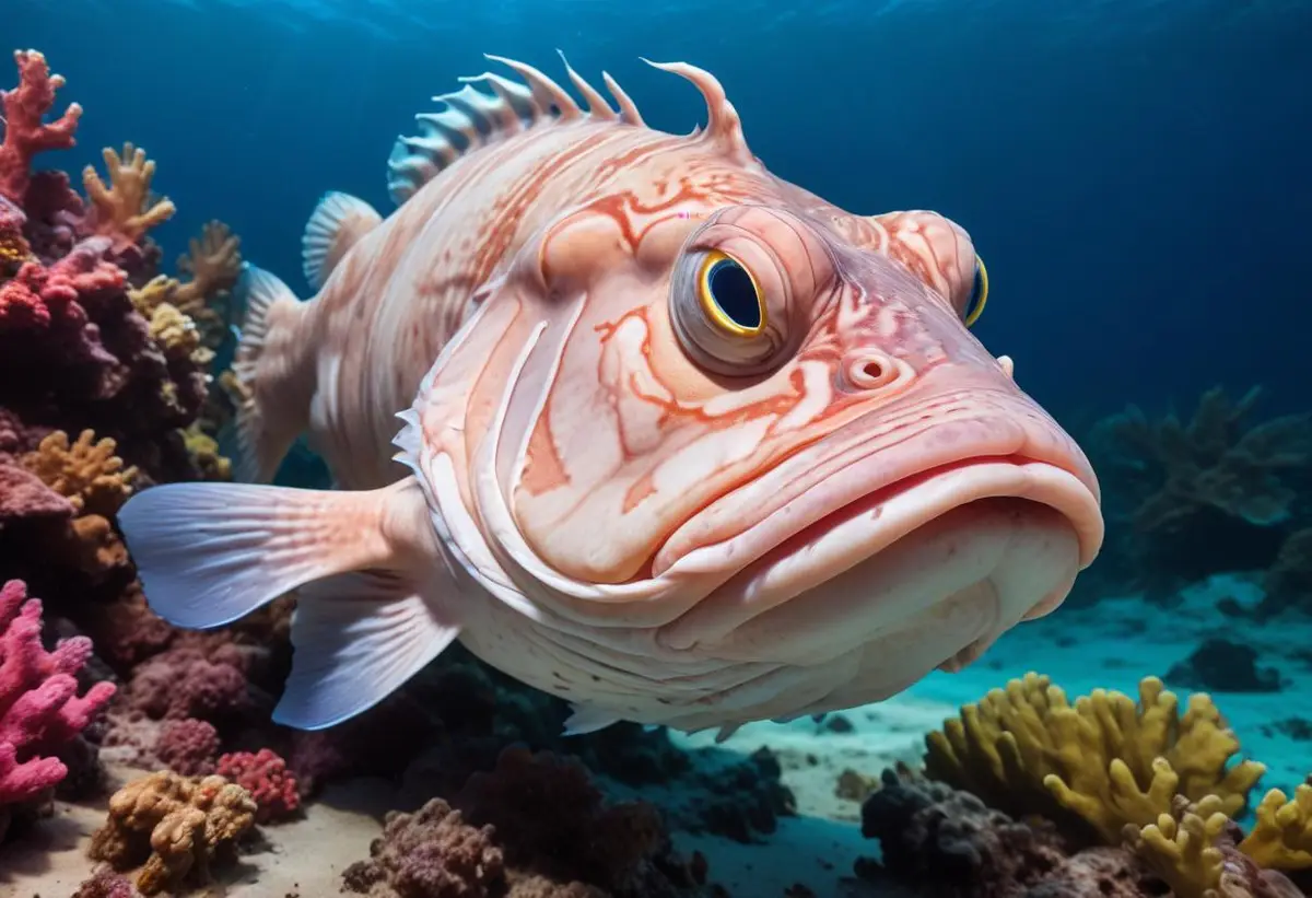 Upptäck marulkens hemliga liv i havet illustration