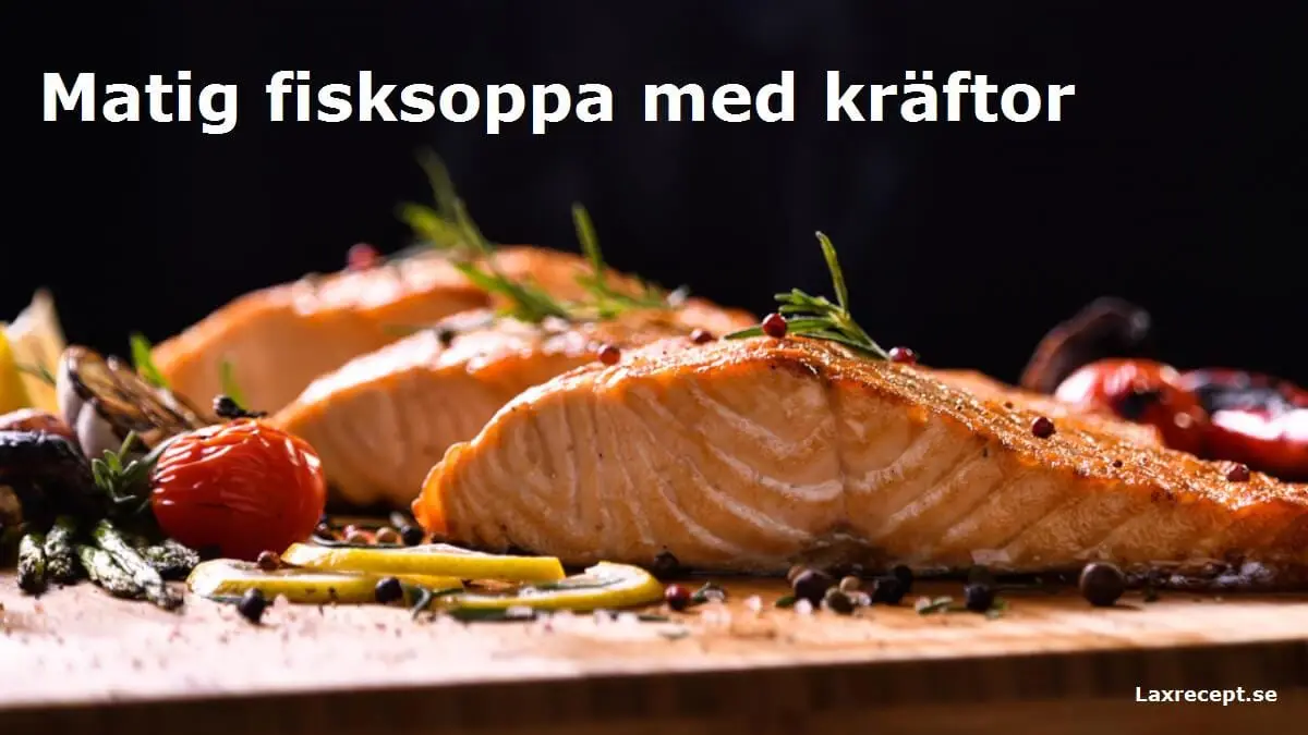 Matig fisksoppa med kräftor