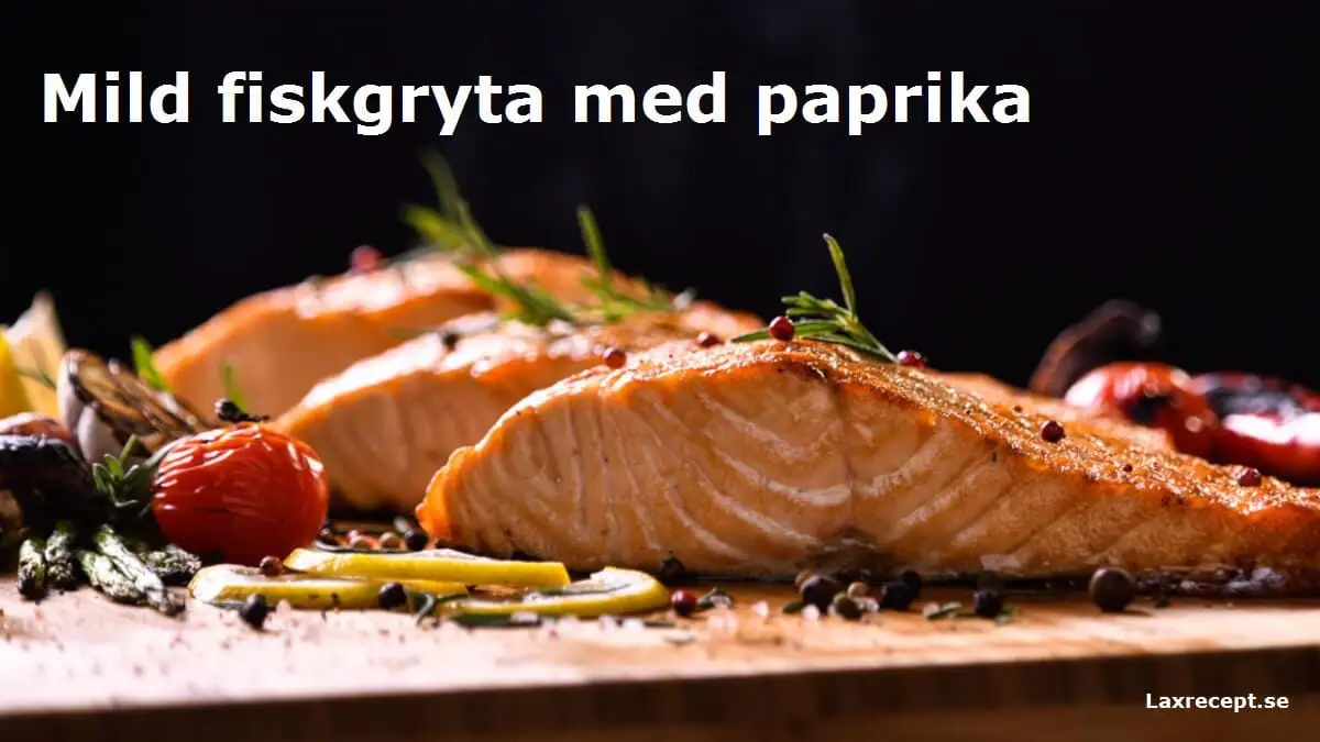 Mild fiskgryta med paprika