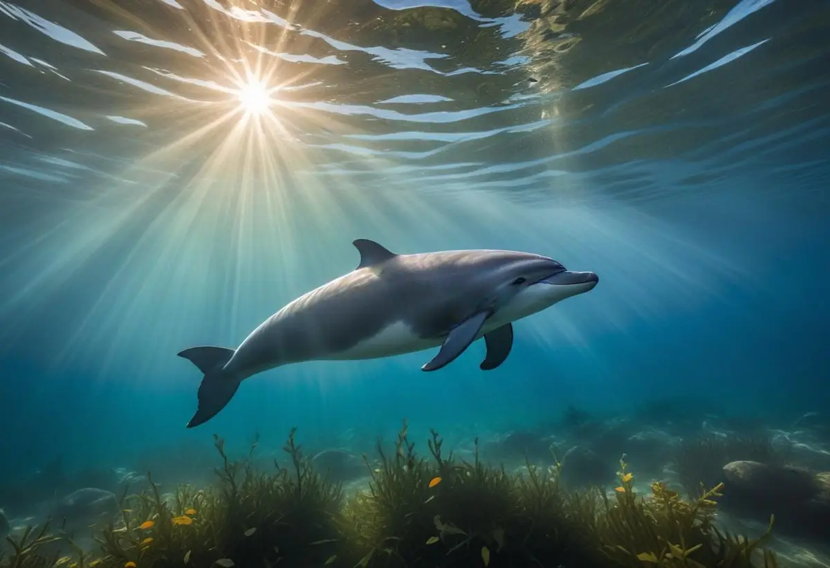 Upptäck tumlarens charmiga liv i havet! illustration