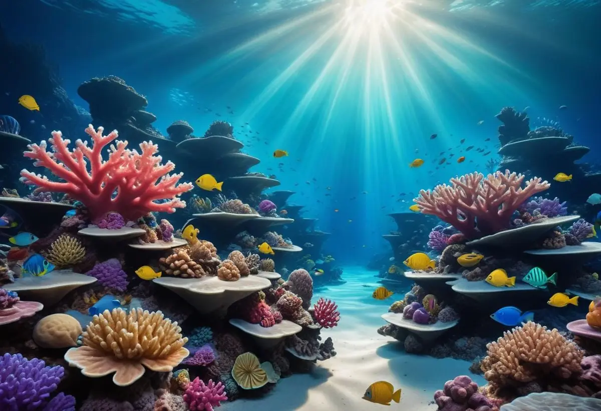 Upptäck tunga skatter på djupet av havet illustration